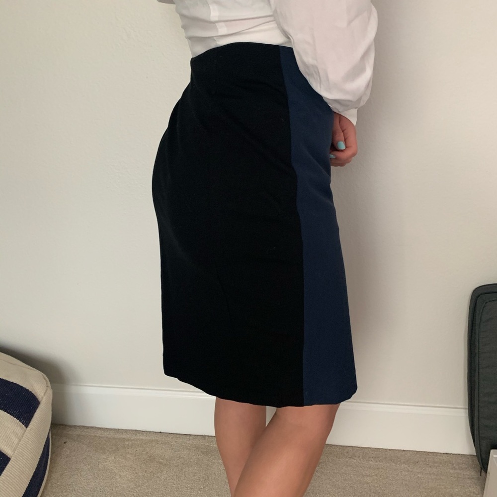 DKNY Two-Toned Midi Skirt